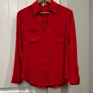 Express Bold Red Portofino Blouse